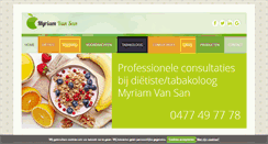 Desktop Screenshot of myriamvansan.be