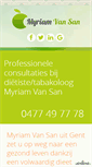 Mobile Screenshot of myriamvansan.be
