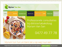 Tablet Screenshot of myriamvansan.be